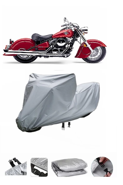 Kawasaki VN 800 Drifter  Gri Motosiklet Brandası ARKA ÇANTA UYUMLU DEĞİLDİR ürün görseli 1