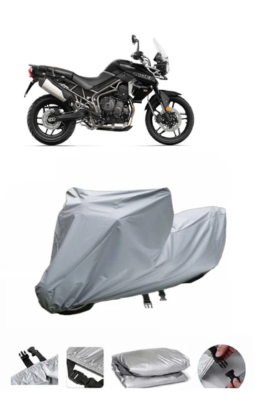 Triumph Tiger 800 XR  Gri Motosiklet Brandası ARKA ÇANTA UYUMLU DEĞİLDİR ürün görseli 1