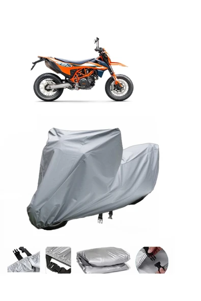KTM 690 SMC R  Gri Motosiklet Brandası ARKA ÇANTA UYUMLU DEĞİLDİR ürün görseli 1