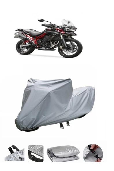 Triumph Tiger 800  Gri Motosiklet Brandası ARKA ÇANTA UYUMLU DEĞİLDİR ürün görseli 1