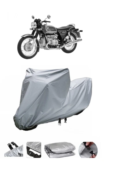 Bmw R 60-7  Gri Motosiklet Brandası ARKA ÇANTA UYUMLU DEĞİLDİR ürün görseli 1