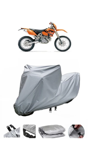 KTM 400 EXC  Gri Motosiklet Brandası ARKA ÇANTA UYUMLU DEĞİLDİR ürün görseli 1