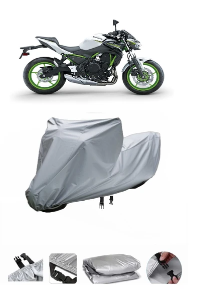 Kawasaki Z 650  Gri Motosiklet Brandası ARKA ÇANTA UYUMLU DEĞİLDİR ürün görseli 1