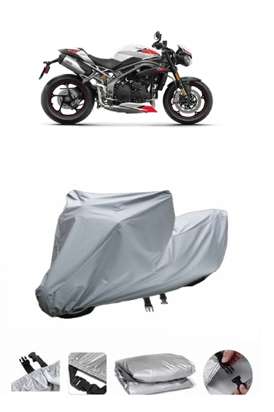 Triumph Speed Triple R  Gri Motosiklet Brandası ARKA ÇANTA UYUMLU DEĞİLDİR ürün görseli 1
