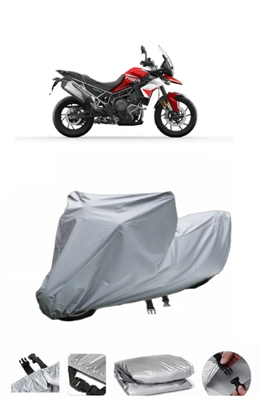 Triumph Tiger 900  Gri Motosiklet Brandası ARKA ÇANTA UYUMLU DEĞİLDİR ürün görseli 1