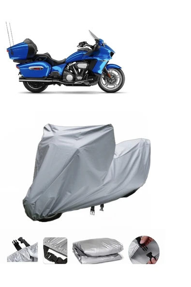 Yamaha Venture Royal  Gri Motosiklet Brandası ARKA ÇANTA UYUMLU DEĞİLDİR ürün görseli 1