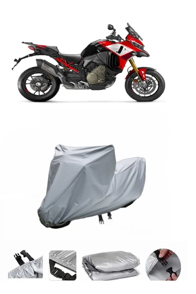 Ducati Multistrada V4 Pikes Peak  Gri Motosiklet Brandası ARKA ÇANTA UYUMLU DEĞİLDİR ürün görseli 1