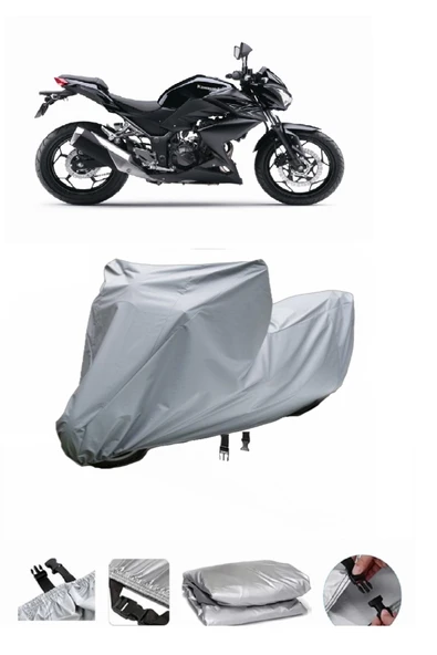 Kawasaki Z 300  Gri Motosiklet Brandası ARKA ÇANTA UYUMLU DEĞİLDİR ürün görseli 1