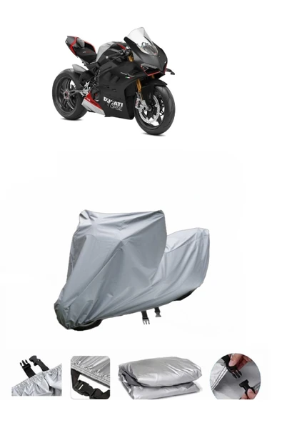 Ducati Panigale V4 SP  Gri Motosiklet Brandası ARKA ÇANTA UYUMLU DEĞİLDİR ürün görseli 1