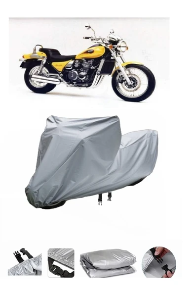 Kawasaki ZL 600  Gri Motosiklet Brandası ARKA ÇANTA UYUMLU DEĞİLDİR ürün görseli 1