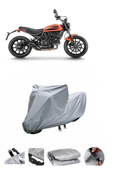 Ducati Scrambler Sixty2  Gri Motosiklet Brandası ARKA ÇANTA UYUMLU DEĞİLDİR ürün görseli 1