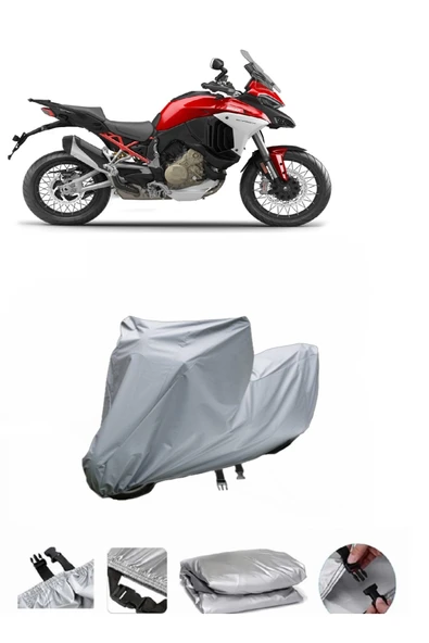 Ducati Multistrada V4 S Sport  Gri Motosiklet Brandası ARKA ÇANTA UYUMLU DEĞİLDİR ürün görseli 1