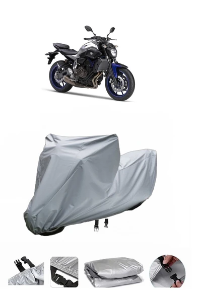 Yamaha MT-07 ABS  Gri Motosiklet Brandası ARKA ÇANTA UYUMLU DEĞİLDİR ürün görseli 1