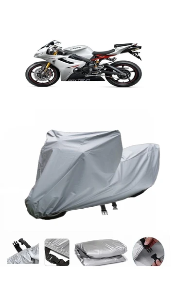 Triumph Daytona 675 R  Gri Motosiklet Brandası ARKA ÇANTA UYUMLU DEĞİLDİR ürün görseli 1