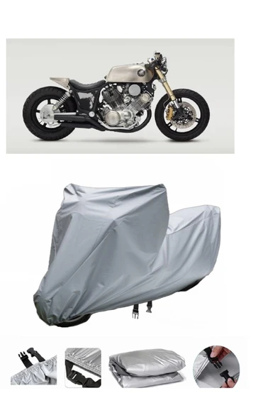 Yamaha Virago XV 1100  Gri Motosiklet Brandası ARKA ÇANTA UYUMLU DEĞİLDİR ürün görseli 1