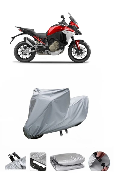 Ducati Multistrada  Gri Motosiklet Brandası ARKA ÇANTA UYUMLU DEĞİLDİR ürün görseli 1