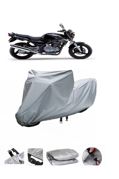 Kawasaki ER-5  Gri Motosiklet Brandası ARKA ÇANTA UYUMLU DEĞİLDİR ürün görseli 1