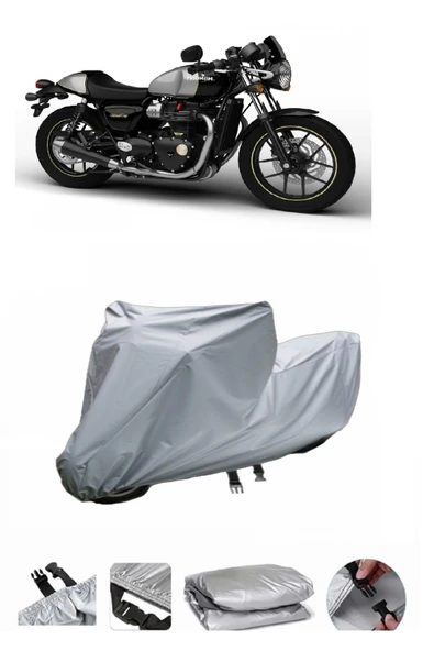 Triumph Street Cup  Gri Motosiklet Brandası ARKA ÇANTA UYUMLU DEĞİLDİR ürün görseli 1
