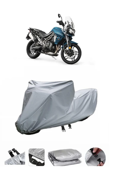 Triumph Tiger 800 XRT  Gri Motosiklet Brandası ARKA ÇANTA UYUMLU DEĞİLDİR ürün görseli 1