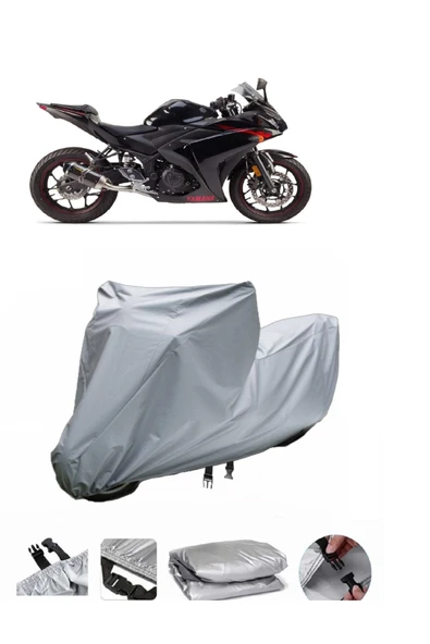 Yamaha YZF R25  Gri Motosiklet Brandası ARKA ÇANTA UYUMLU DEĞİLDİR ürün görseli 1