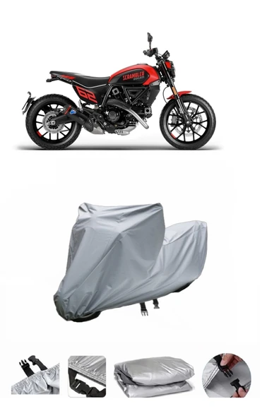 Ducati Scrambler Full Throttle  Gri Motosiklet Brandası ARKA ÇANTA UYUMLU DEĞİLDİR ürün görseli 1