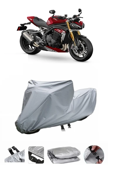 Triumph Speed Triple 1200 RR  Gri Motosiklet Brandası ARKA ÇANTA UYUMLU DEĞİLDİR ürün görseli 1