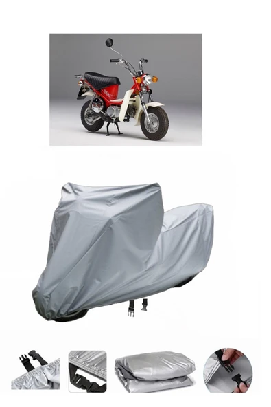 Yamaha LB 70 Chappy  Gri Motosiklet Brandası ARKA ÇANTA UYUMLU DEĞİLDİR ürün görseli 1