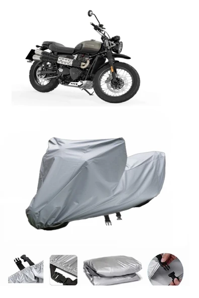 Triumph Street Scrambler  Gri Motosiklet Brandası ARKA ÇANTA UYUMLU DEĞİLDİR ürün görseli 1
