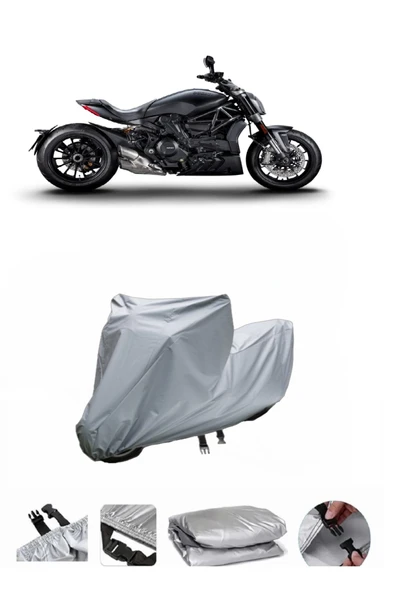 Ducati Diavel Dark  Gri Motosiklet Brandası ARKA ÇANTA UYUMLU DEĞİLDİR ürün görseli 1