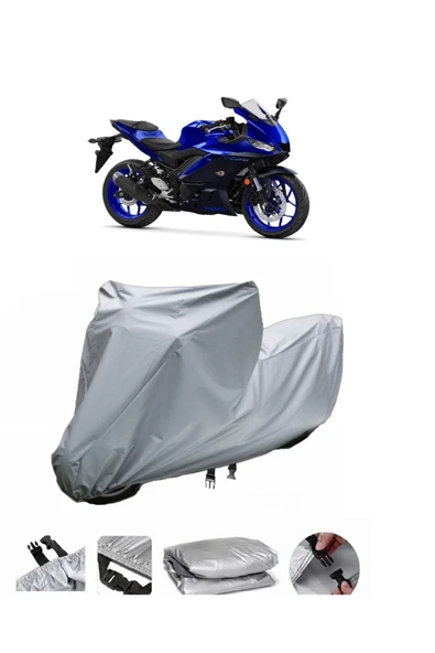 Yamaha YZF R25 ABS  Gri Motosiklet Brandası ARKA ÇANTA UYUMLU DEĞİLDİR ürün görseli 1