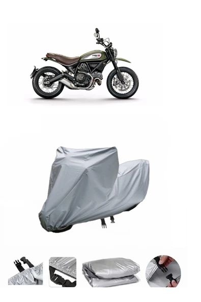 Ducati Scrambler Urban Enduro  Gri Motosiklet Brandası ARKA ÇANTA UYUMLU DEĞİLDİR ürün görseli 1