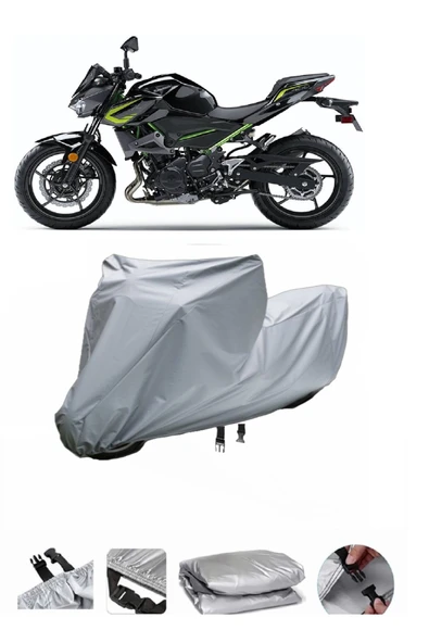 Kawasaki Z 400  Gri Motosiklet Brandası ARKA ÇANTA UYUMLU DEĞİLDİR ürün görseli 1