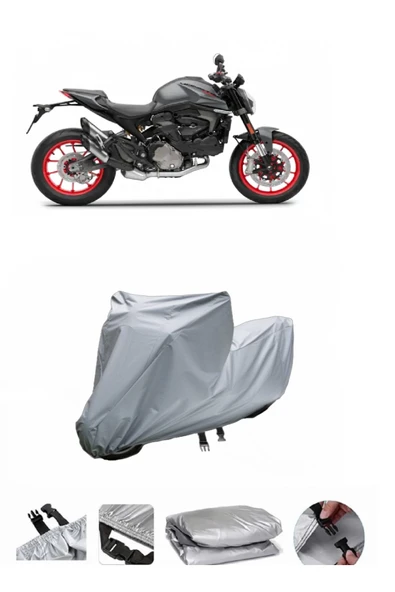 Ducati Monster 937  Gri Motosiklet Brandası ARKA ÇANTA UYUMLU DEĞİLDİR ürün görseli 1
