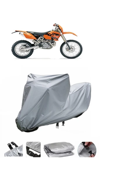 KTM 400 SXC  Gri Motosiklet Brandası ARKA ÇANTA UYUMLU DEĞİLDİR ürün görseli 1