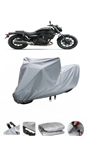 Kawasaki EN 500  Gri Motosiklet Brandası ARKA ÇANTA UYUMLU DEĞİLDİR ürün görseli 1