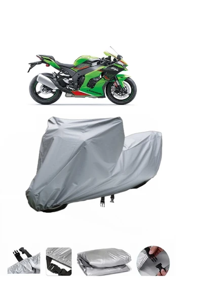 Kawasaki Ninja ZX-10RR  Gri Motosiklet Brandası ARKA ÇANTA UYUMLU DEĞİLDİR ürün görseli 1