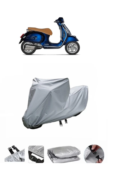 Vespa GTS 300  Super  Gri Motosiklet Brandası ARKA ÇANTA UYUMLU DEĞİLDİR ürün görseli 1