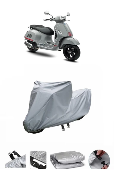Vespa GTS 300  Super Sport S  Gri Motosiklet Brandası ARKA ÇANTA UYUMLU DEĞİLDİR ürün görseli 1