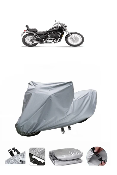 Suzuki VL 600 Intruder  Gri Motosiklet Brandası ARKA ÇANTA UYUMLU DEĞİLDİR ürün görseli 1