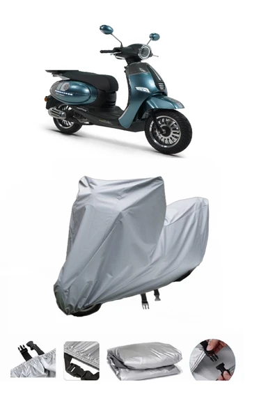 Kuba Brilliant 50  Gri Motosiklet Brandası ARKA ÇANTA UYUMLU DEĞİLDİR ürün görseli 1
