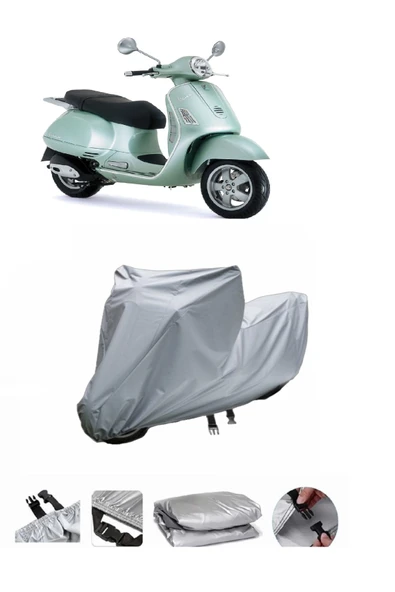 Vespa GT 200  Gri Motosiklet Brandası ARKA ÇANTA UYUMLU DEĞİLDİR ürün görseli 1