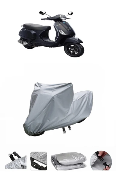 Vespa LX 150  Gri Motosiklet Brandası ARKA ÇANTA UYUMLU DEĞİLDİR ürün görseli 1