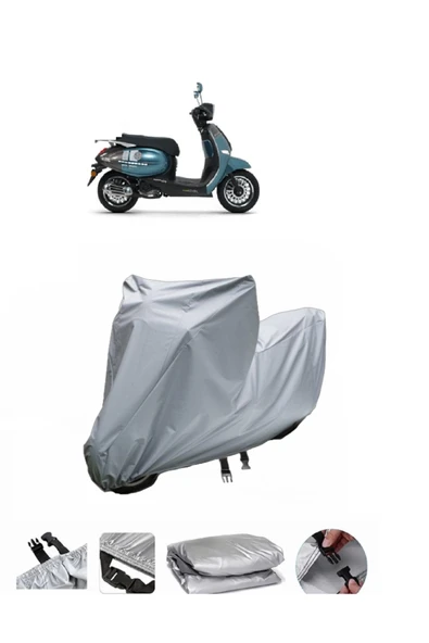 Kuba Brilliant 50 Pro  Gri Motosiklet Brandası ARKA ÇANTA UYUMLU DEĞİLDİR ürün görseli 1