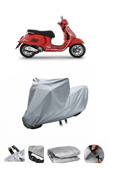 Vespa GTS 125  Supersport  Gri Motosiklet Brandası ARKA ÇANTA UYUMLU DEĞİLDİR ürün görseli 1