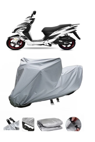 Yuki YB 150 Jumbo  Gri Motosiklet Brandası ARKA ÇANTA UYUMLU DEĞİLDİR ürün görseli 1
