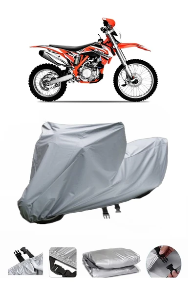 Yuki Dirty Paws Offroad  Gri Motosiklet Brandası ARKA ÇANTA UYUMLU DEĞİLDİR ürün görseli 1