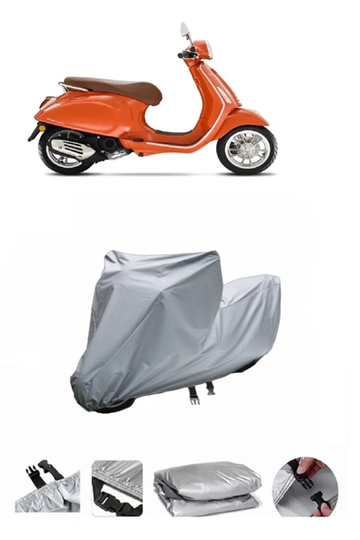 Vespa Sprint 50  Gri Motosiklet Brandası ARKA ÇANTA UYUMLU DEĞİLDİR ürün görseli 1