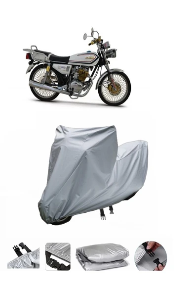Kuba Çita 150R Gold  Gri Motosiklet Brandası ARKA ÇANTA UYUMLU DEĞİLDİR ürün görseli 1