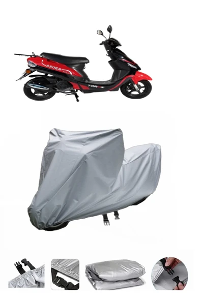 Arora AR 50-10 Toros  Gri Motosiklet Brandası ARKA ÇANTA UYUMLU DEĞİLDİR ürün görseli 1