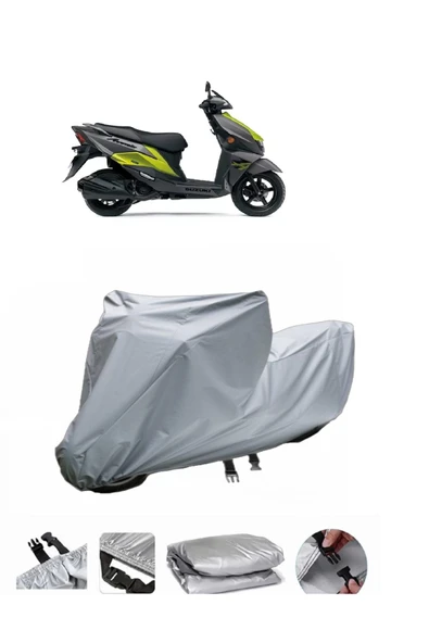 Suzuki Avenis 125  Gri Motosiklet Brandası ARKA ÇANTA UYUMLU DEĞİLDİR ürün görseli 1